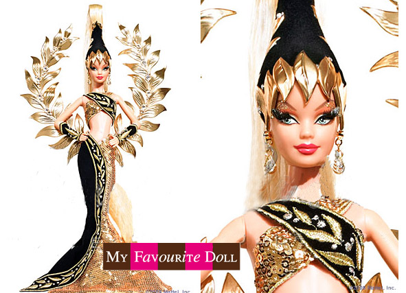 bob mackie gold barbie